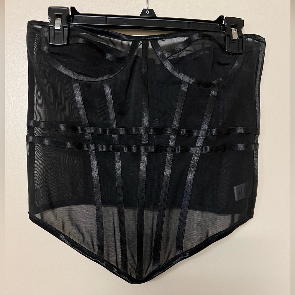 Sheer corset